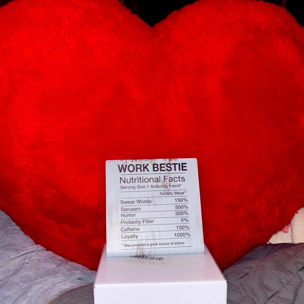 BNIB “work bestie” plackard for desk